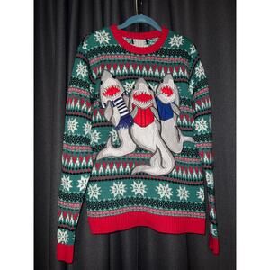 Ugly Christmas Sweater Xmas Size Small Shark